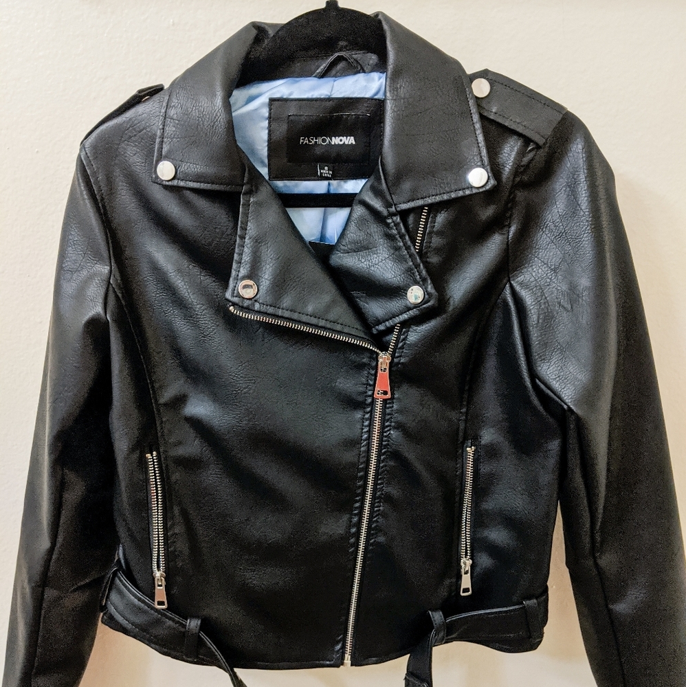 Araxie Vegan Leather Biker Jacket